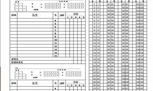 篮球赛标准记分表_篮球赛事记分表最新规则